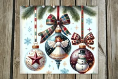 Vintage Christmas | 4 xmas Sublimation Tumbler Designs Product Image 4