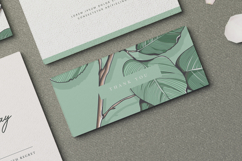 elegant wedding invitation card with leaves decoration Product Image 4