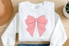 Coquette Lingerie Clipart PNG SVG, Pink Corset Bow Heart Set Product Image 4