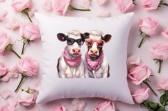 Cute Couple Animal Valentine Clipart, Valentines Day Couplet Product Image 4