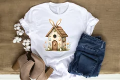 Woodland Animal Easter Day Watercolor Clipart Product Image 4