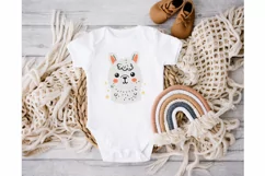 Cute baby llama face. SVG, PNG, EPS. Cut file. Product Image 4