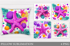 Starfish Pillow Sublimation. Starfish Sublimation Product Image 1