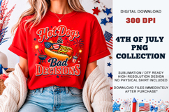 Hot Dogs &amp; Bad Decisions PNG | Sublimation DTF Product Image 11