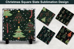 Christmas Tree Square Sublimation Slate Designs Product Image 1