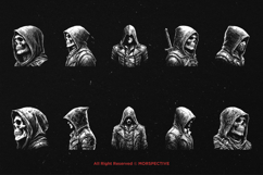 10 Bundle Dark Art Assassins Killer Murder Horror Ninja Product Image 6