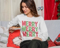 Funny Christmas Quote PNG Bundle, Preppy Retro Christmas Product Image 2