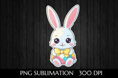 Bunny Holding Easter Eggs Product Image 1