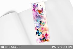 Butterfly Bookmark Sublimation. Butterflies Bookmark Design Product Image 1