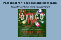 Christmas Bingo Template flyer, Christmas Canva template Product Image 4