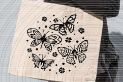 4 deco butterflies Cutting file SVG DXF Product Image 4