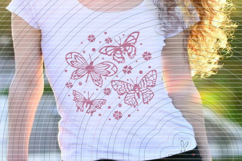 4 deco butterflies Cutting file SVG DXF Product Image 3