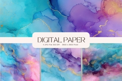 Rainbow Agate Marble Texture Background pastel Wallpaper_55 Product Image 1