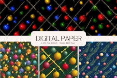 Christmas Ball Ornament Digital Paper Background Wallpaper39 Product Image 1