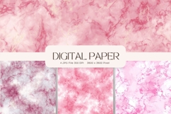 Pink Agate Marble Texture Background Wallpaper Backdrop_124 Product Image 1