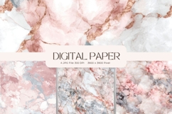 Pink Agate Marble Texture Background Wallpaper Backdrop_137 Product Image 1