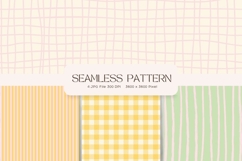 Quirky Geometric Seamless Pattern Hand-Drawn Shape Wallpaper Product Image 1