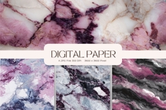Pink Agate Marble Texture Background Wallpaper Backdrop_143 Product Image 1