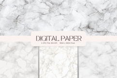 White Marble Texture Background Wallpaper Stone Backdrops_24 Product Image 1