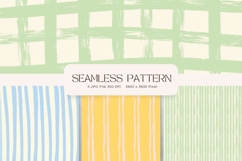 Quirky Geometric Seamless Pattern Hand-Drawn Shape Wallpaper Product Image 1