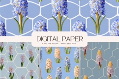 Flower Pattern Background Wallpaper Digital Paper Wrap_31 Product Image 1