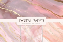 Pink Agate Marble Texture Background Wallpaper Backdrop_123 Product Image 1