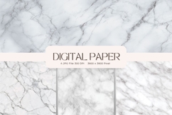 White Marble Texture Background Wallpaper Stone Backdrops_89 Product Image 1