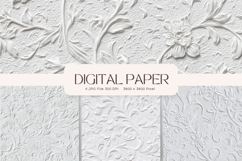 Flower Pattern Background Wallpaper Digital Paper Wrap_1 Product Image 1