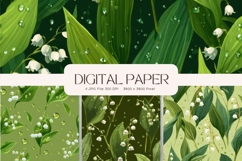 Flower Pattern Background Wallpaper Digital Paper Wrap_22 Product Image 1