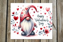 Valentine gnome | watercolor tumbler sublimation design Product Image 4