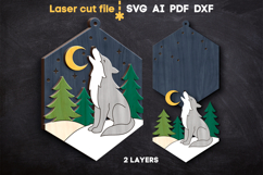 Christmas Ornaments Bundle SVG laser cut files for Glowforge Product Image 4