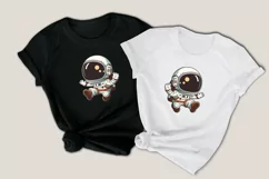 cute baby astronaut clipart svg, watercolor astronaut png Product Image 3