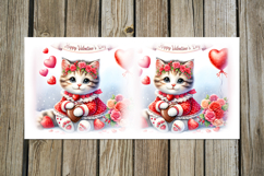 Cute valentine cat | 4 love mug sublimation designs PLUS Product Image 4