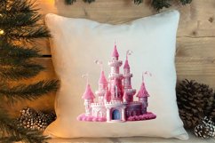 Pink Christmas Crochet Clipart, Christmas PNG Product Image 4