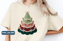 Crochet Yarn Christmas Tree PNG, Christmas tree PNG Product Image 4