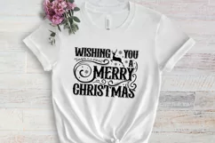 Wishing you a merry christmas SVG, Christmas SVG Product Image 2