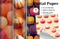 Pumpkin Pattern Background Fall Autumn Wallpaper_3 Product Image 1