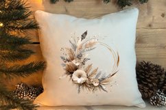 Cozy Boho Christmas Sublimation Clipart, Christmas PNG Product Image 4