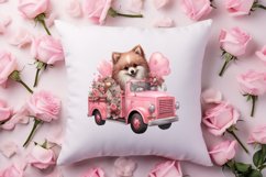 Cute Valentine Pomeranian Puppy, Valentines Clipart Product Image 4