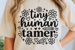 Tiny Human Tamer Svg, Back To School Svg, Funny Teacher Svg. Product Image 5