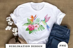 Watercolor Hummingbird Sublimation Downloads Product Image 4