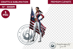 4th of July Character PNG, Patriotic Americana Portraits Product Image 1