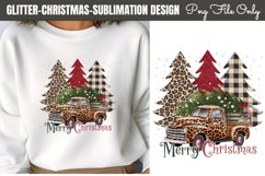 Glitter Christmas Sublimation Designs Clipart Product Image 1