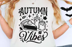 Autumn Vibes Svg, Cozy Season Svg, Pumpkin Pie Svg. Product Image 5