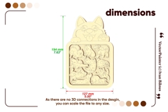Dog Puzzle Busy Board SVG Laser Cut File, Puppy Jigsaw Product Image 3