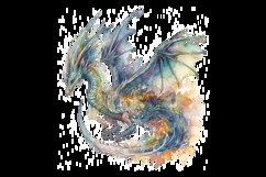 Dragon Watercolor Clipart Illustration Bundle Product Image 5