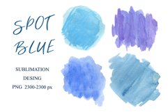 Background watercolor Sublimation spots teal backgrounds png Product Image 1