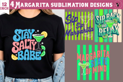 4 Summer Sublimation Clipart | Margarita PNG Product Image 1