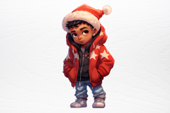 Christmas Chibi Men Clipart PNG Product Image 4