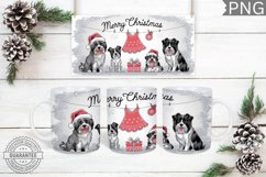 Merry Christmas Mug Wrap - Christmas Mug Sublimation Product Image 1